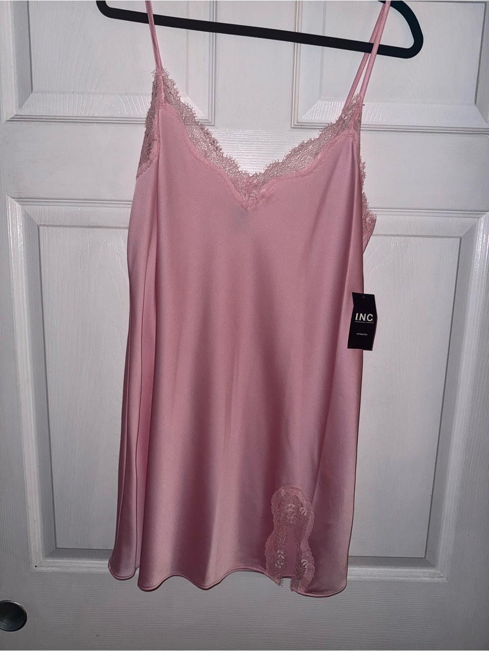 INC pink camisole lingerie dress gown size M
